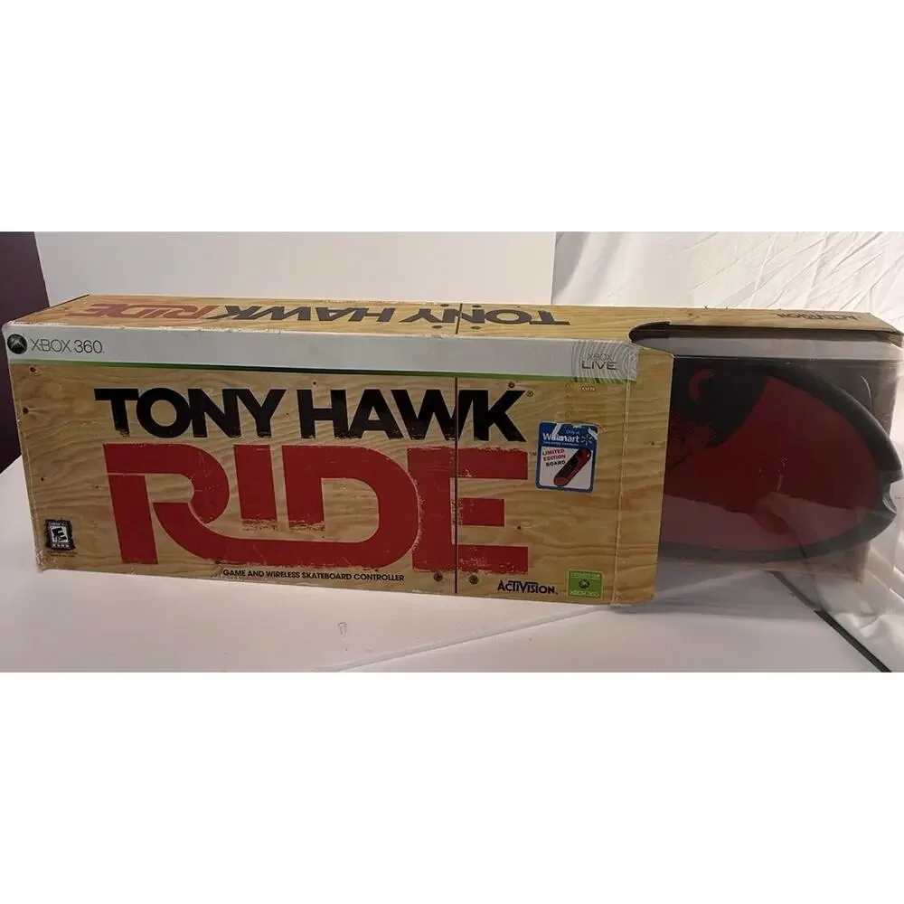 Tony Hawk Ride Xbox 360 Game + Wireless Skateboard Controller - New In Box
